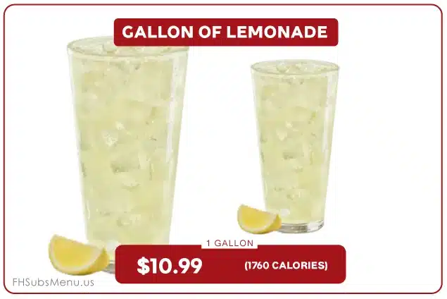 Gallon of Lemonade - Prices, Nutrition & Allergens 8 Gallon of Lemonade