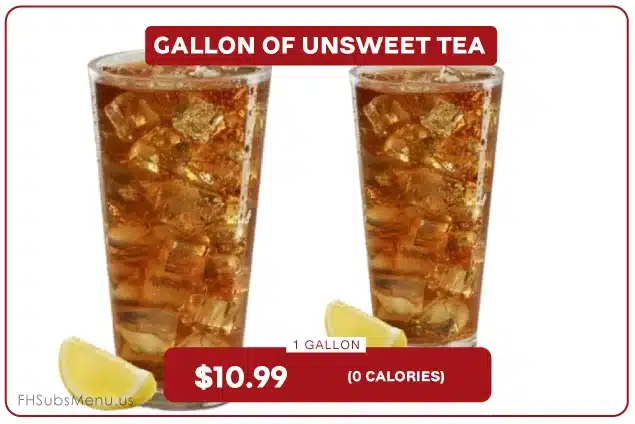 Gallon of Unsweet Tea - Prices, Nutrition & Allergens 8 Gallon of Unsweet Tea