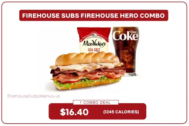 Firehouse Subs Hero Combo - Price, Nutrition & Allergens 8 Firehouse Subs Hero Combo