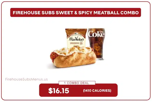 Firehouse Subs Sweet & Spicy Meatball Combo - Price, Nutrition & Allergens 8 Firehouse Subs Sweet & Spicy Meatball Combo