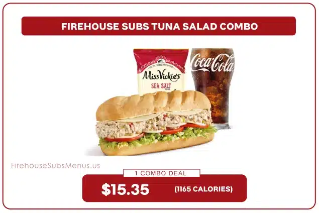 Firehouse Subs Tuna Salad Combo - Price, Nutrition & Allergens 8 Firehouse Subs Tuna Salad Combo